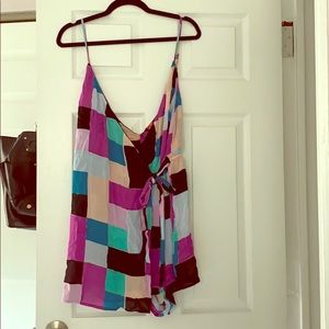 Red Carter Wrap Romper